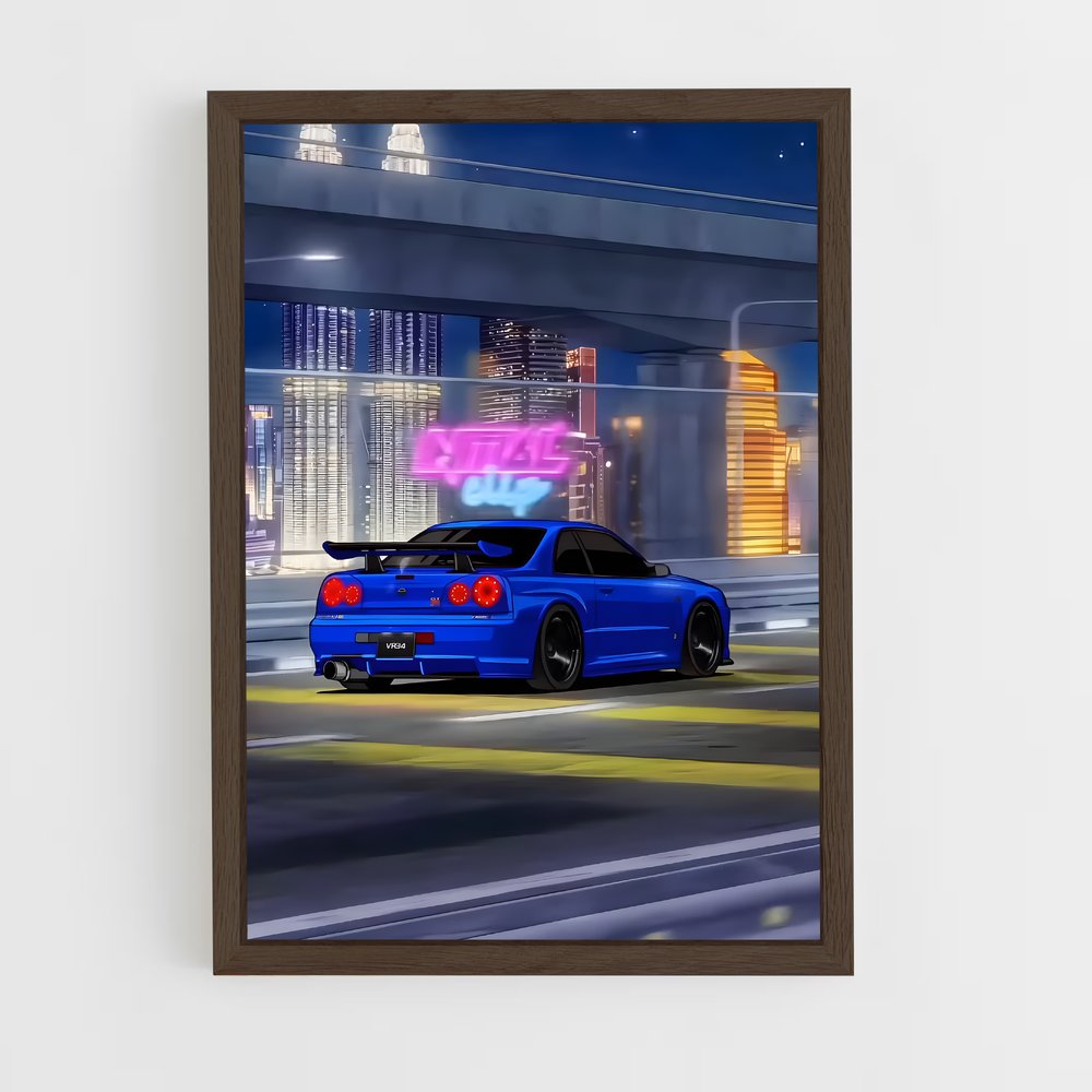 Poster Fast Lane R34 – affiche Nissan (vue 5)